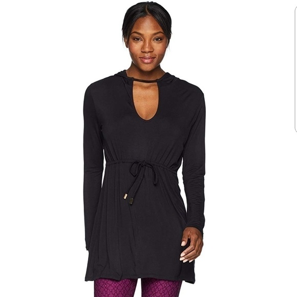 Trina Turk Recreation Top It Off Hooded Tunic - Picture 3 of 3